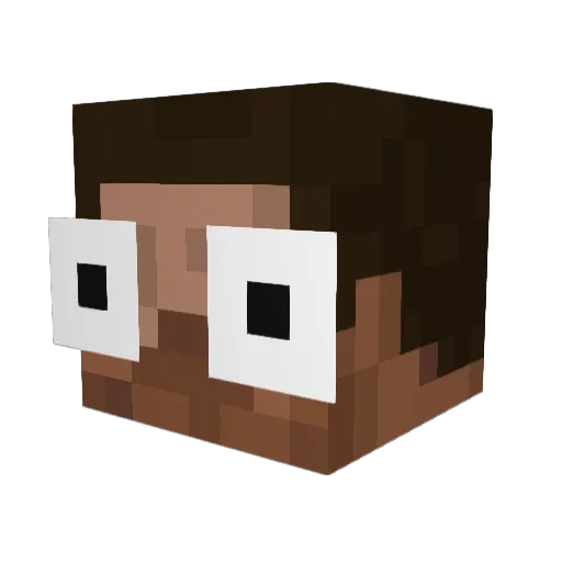 GwangJingu Minecraft avatar head, 3D render