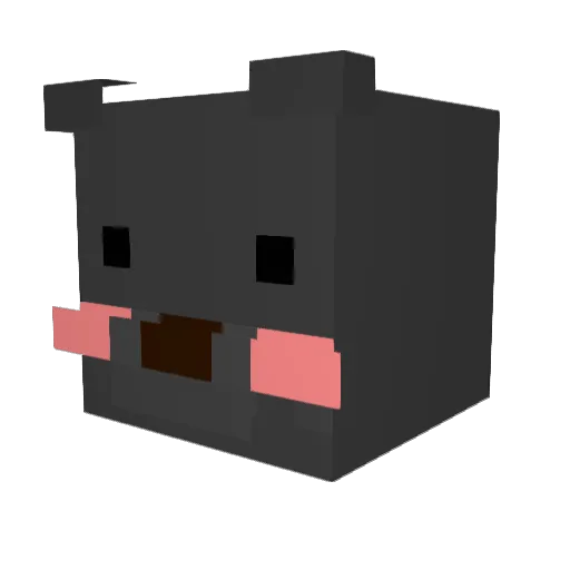 Gwang_018 Minecraft avatar head, 3D render