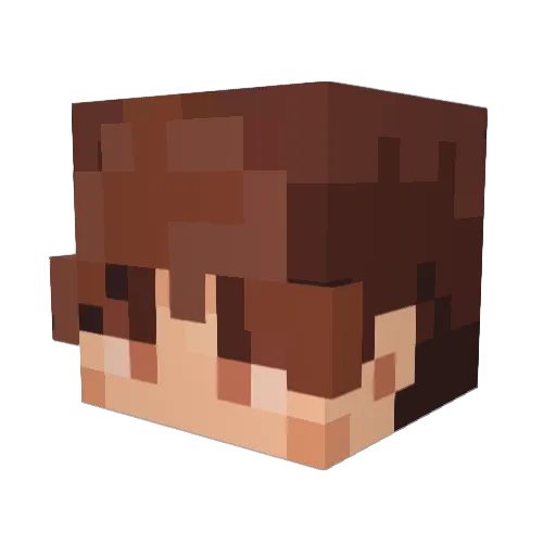 Gwangmine Minecraft avatar head, 3D render