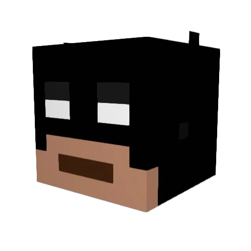 Gwansay Minecraft avatar head, 3D render