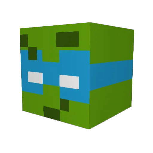 Gwarlow69 Minecraft avatar head, 3D render