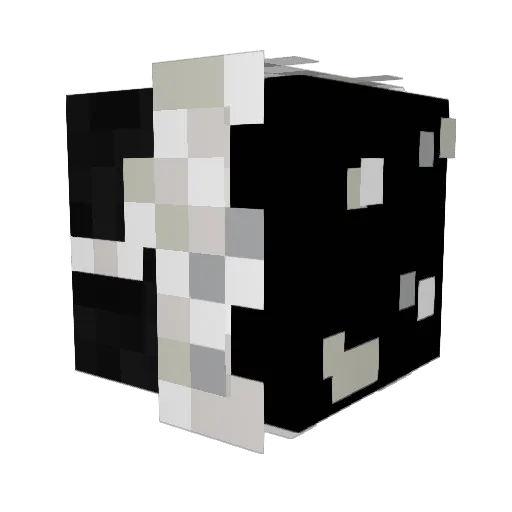 Gwelig Minecraft avatar head, 3D render