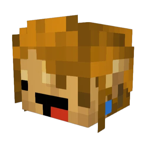 Gwen19 Minecraft avatar head, 3D render