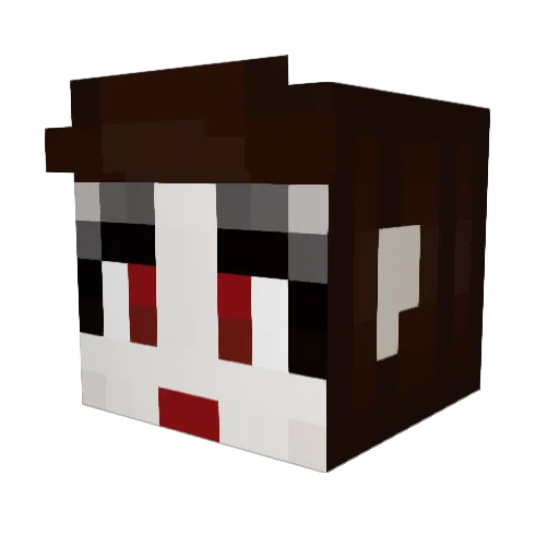 GwenGaming Minecraft avatar head, 3D render