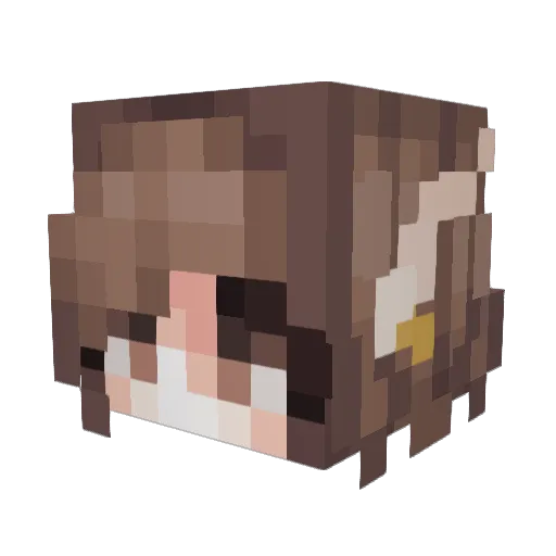 GwenO_O Minecraft avatar head, 3D render