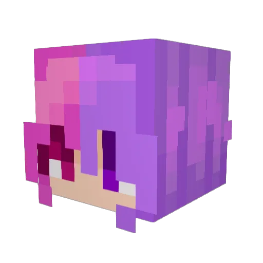 GwenPop Minecraft avatar head, 3D render