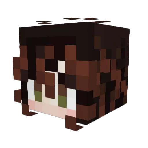 GwenWolfe Minecraft avatar head, 3D render