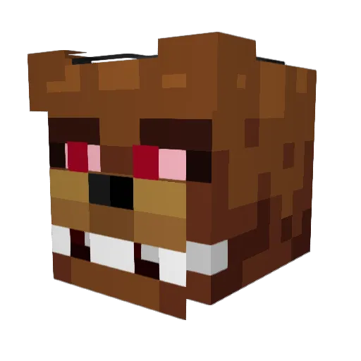 Gwenefeyl Minecraft avatar head, 3D render