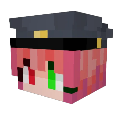 GwennMarieP Minecraft avatar head, 3D render