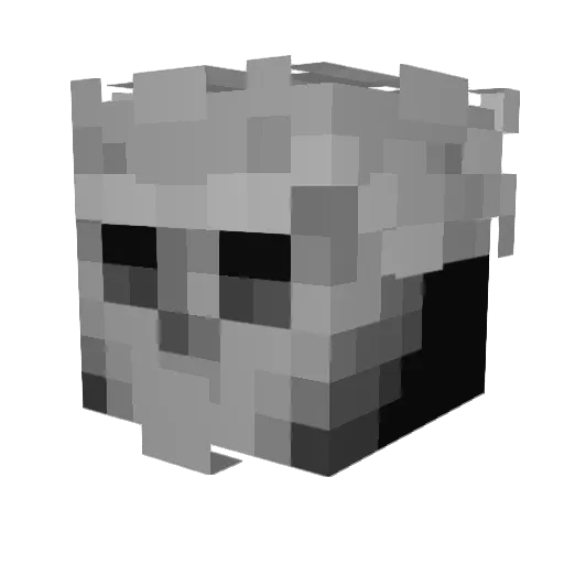 Gwenzy Minecraft avatar head, 3D render