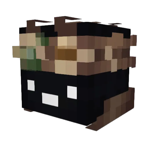 GwerlexG Minecraft avatar head, 3D render