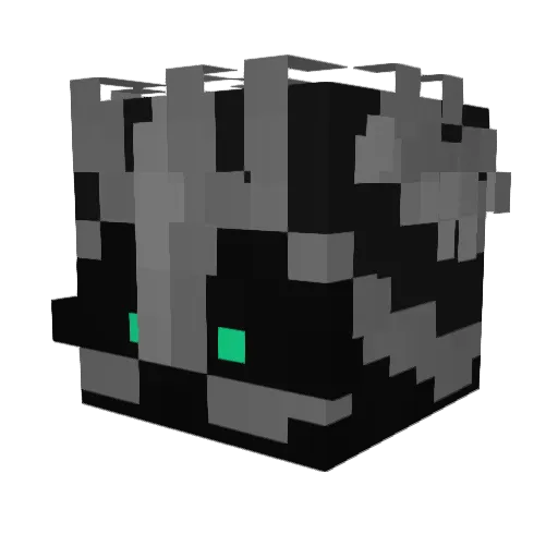 GwnAchile Minecraft avatar head, 3D render