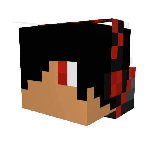 GwnKooT Minecraft avatar head, 3D render