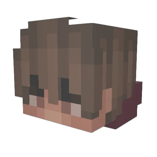 GwnLars Minecraft avatar head, 3D render