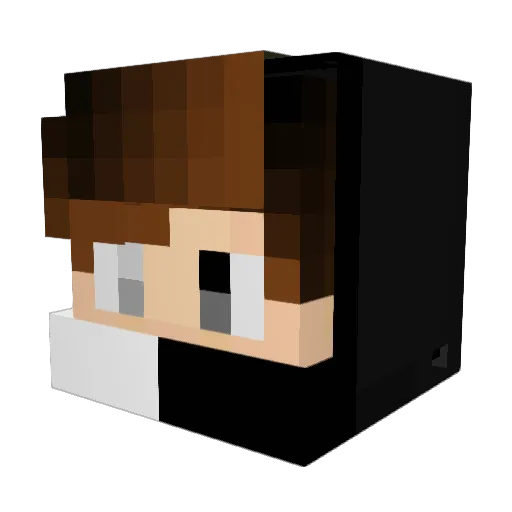 GxFantasy Minecraft avatar head, 3D render