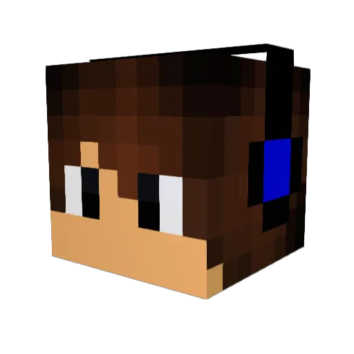 GxGAMING Minecraft avatar head, 3D render