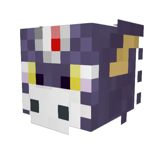 GxNero Minecraft avatar head, 3D render