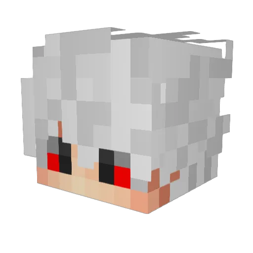 GxPengu Minecraft avatar head, 3D render