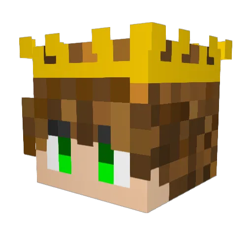 Gx_hadri Minecraft avatar head, 3D render