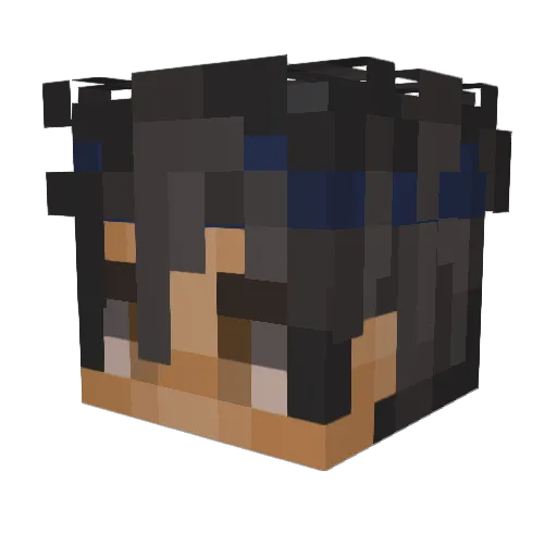 GxdPlayzz Minecraft avatar head, 3D render