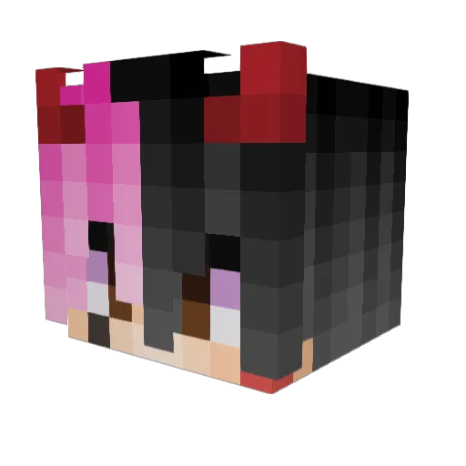 Gxdmode Minecraft avatar head, 3D render