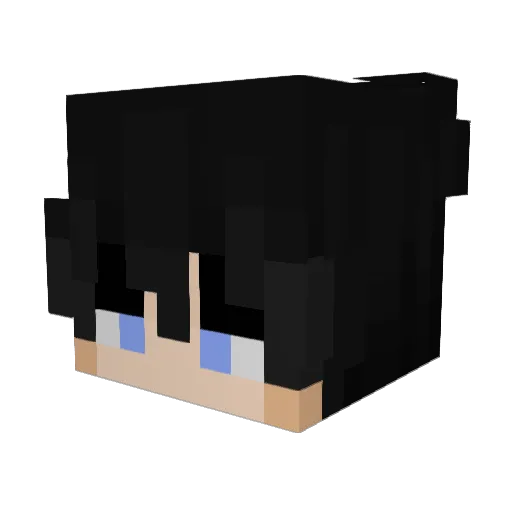 Gxdr Minecraft avatar head, 3D render