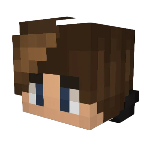 Gxgi7 Minecraft avatar head, 3D render