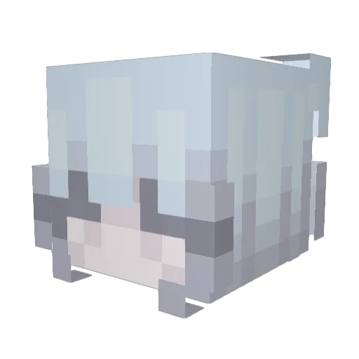 Gxhli Minecraft avatar head, 3D render