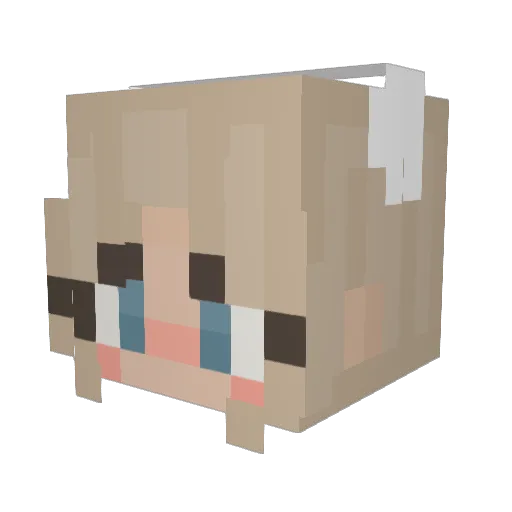 Gxld_ Minecraft avatar head, 3D render