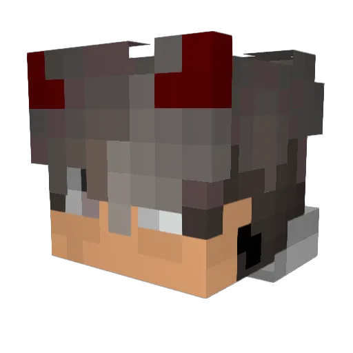 Gxldn_ Minecraft avatar head, 3D render