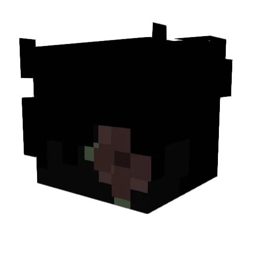Gxnki Minecraft avatar head, 3D render