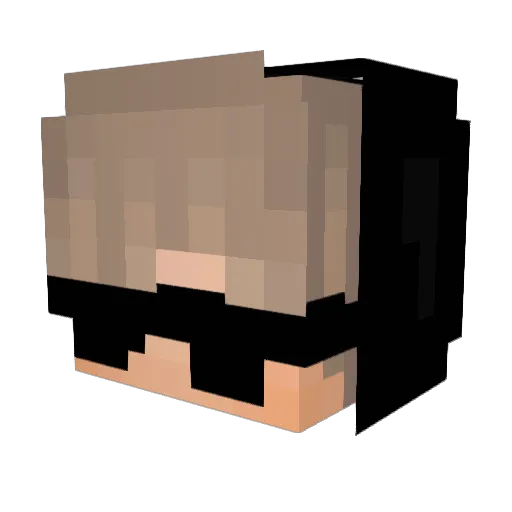 Gxnnung Minecraft avatar head, 3D render