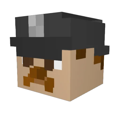Gxnnxr23 Minecraft avatar head, 3D render
