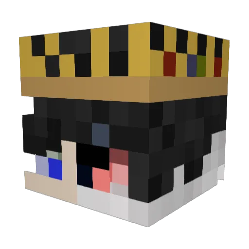 Gxnoks Minecraft avatar head, 3D render