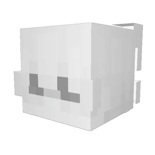 Gxosu Minecraft avatar head, 3D render