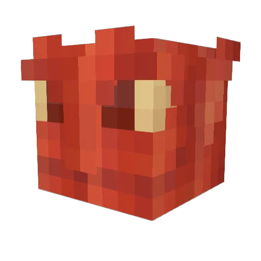 Gxriel Minecraft avatar head, 3D render