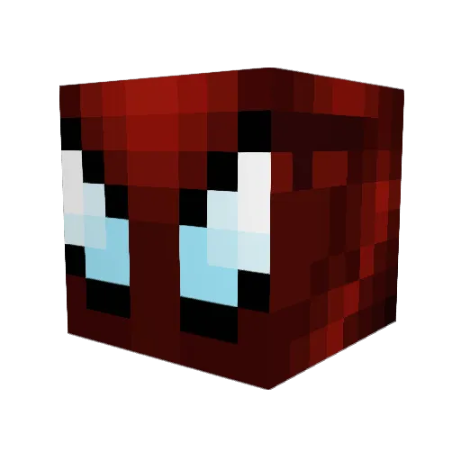 Gxrtelmann Minecraft avatar head, 3D render