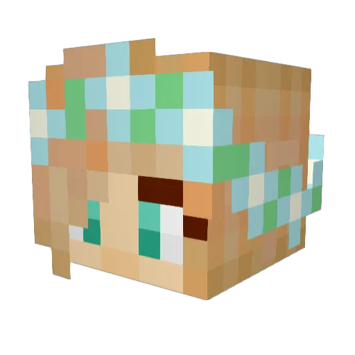 GxthChick Minecraft avatar head, 3D render