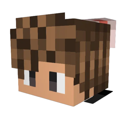 GxttlichHG Minecraft avatar head, 3D render