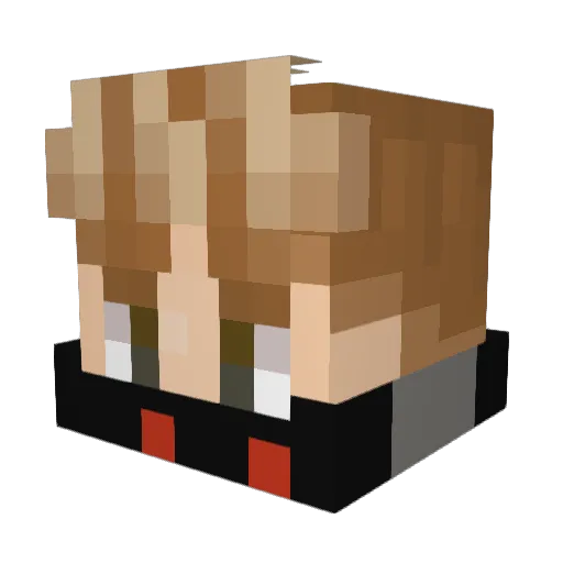 GyGo2 Minecraft avatar head, 3D render