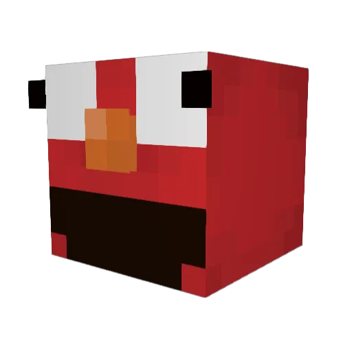 Gyapa Minecraft avatar head, 3D render