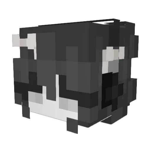 GyatLilly Minecraft avatar head, 3D render