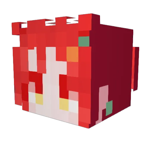 GyeongGod Minecraft avatar head, 3D render