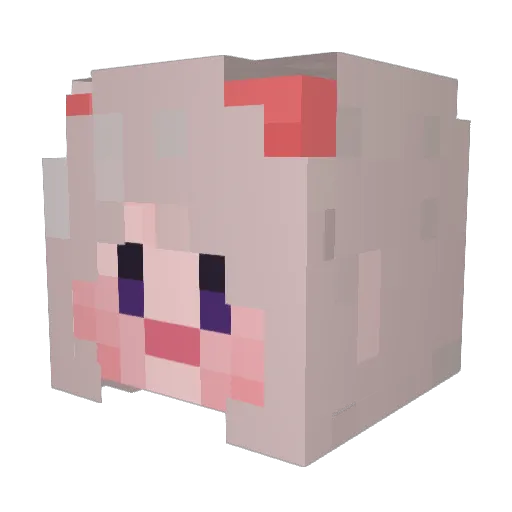 Gyeonkka Minecraft avatar head, 3D render