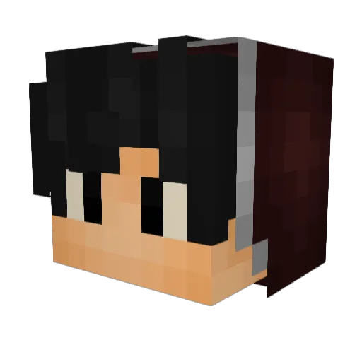 Gylerias Minecraft avatar head, 3D render