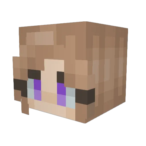GylfieTheWaffle Minecraft avatar head, 3D render