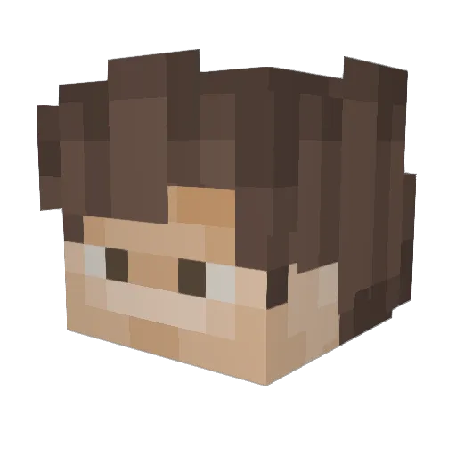GymLeaderN Minecraft avatar head, 3D render