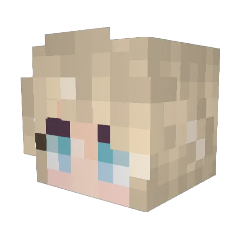 GymOwl Minecraft avatar head, 3D render