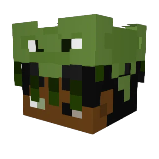 Gynn0_ Minecraft avatar head, 3D render
