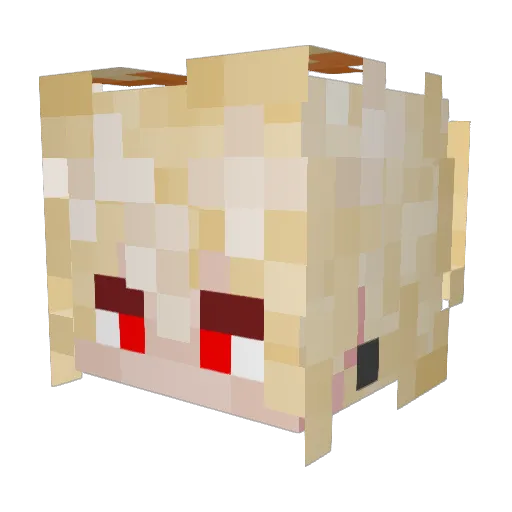 Gyo_ho Minecraft avatar head, 3D render